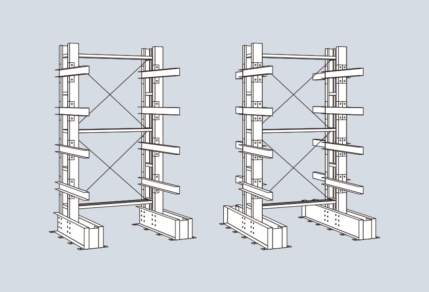 Cantilever rack