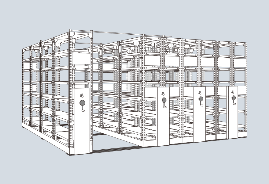 Light duty rack ＜Handle type＞