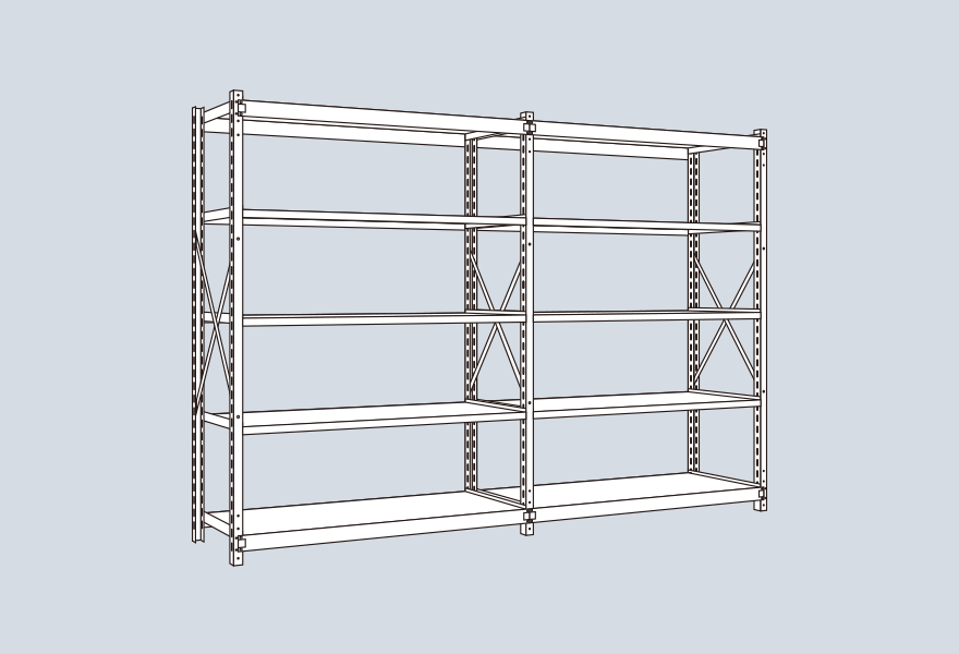 Medium duty rack <Bolt type>